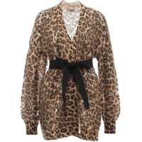 Cardigane Knit cardigan with print Femei