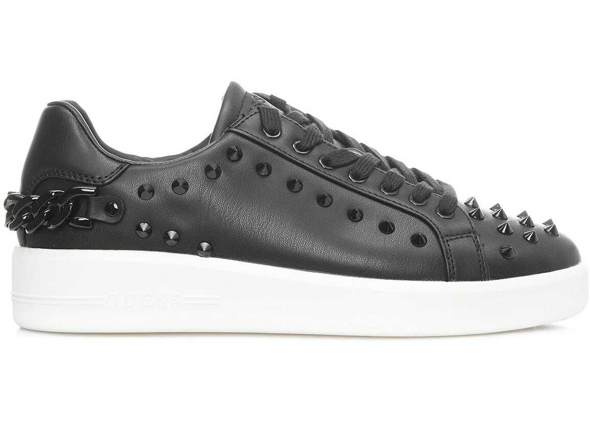 GUESS Sneakers with studs “Lea” Black b-mall.ro