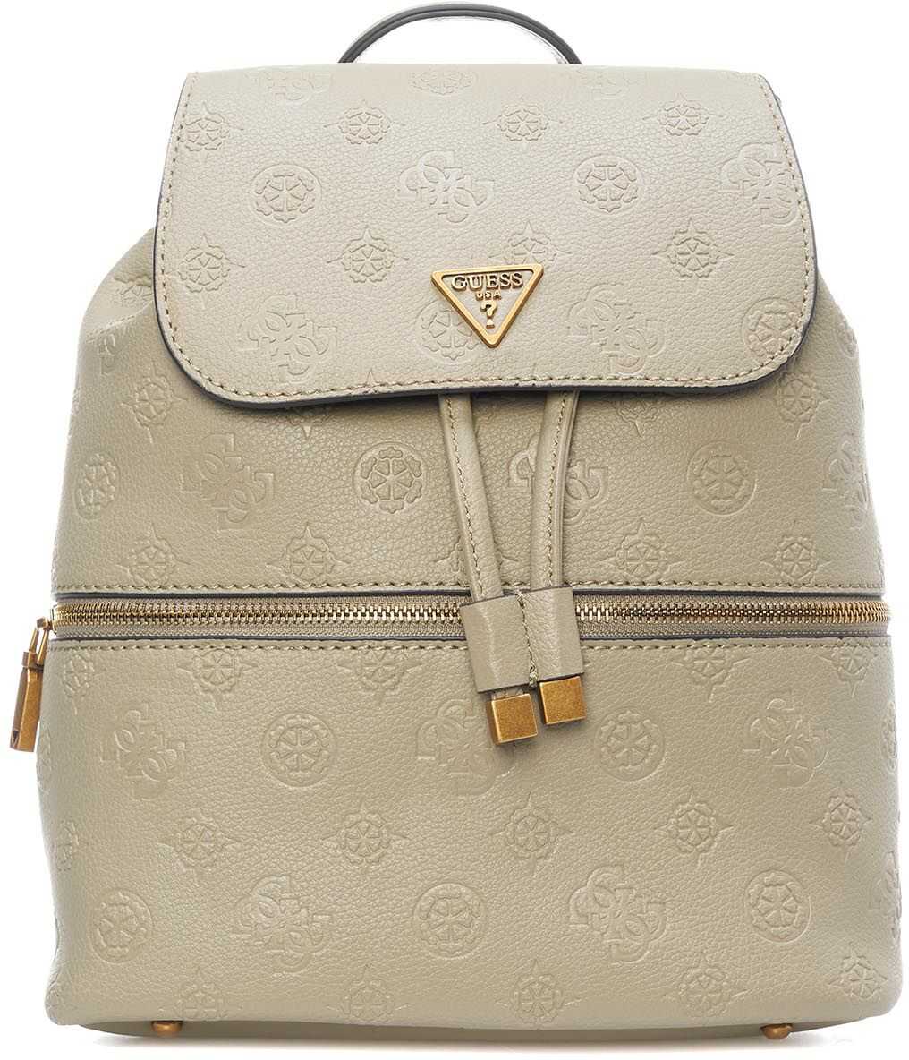 GUESS Backpack with logo “Helaina” Brown b-mall.ro