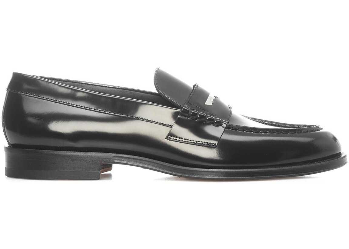 DSQUARED2 Loafers “Beau” in polished leather Black b-mall.ro