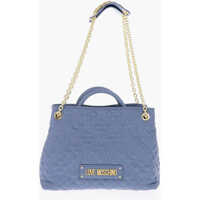 Genti de mana Moschino Love Faux Leather Quilted Hand Bag With Golden Chain