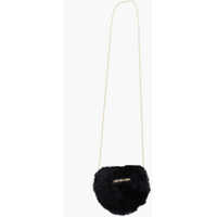 Genti mini Love Faux Fur Mini Heart Shaped Bag Femei