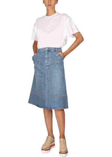 Tricouri Stella McCartney Crystal Logo T-Shirt WHITE Femei (BM 9102914) 2