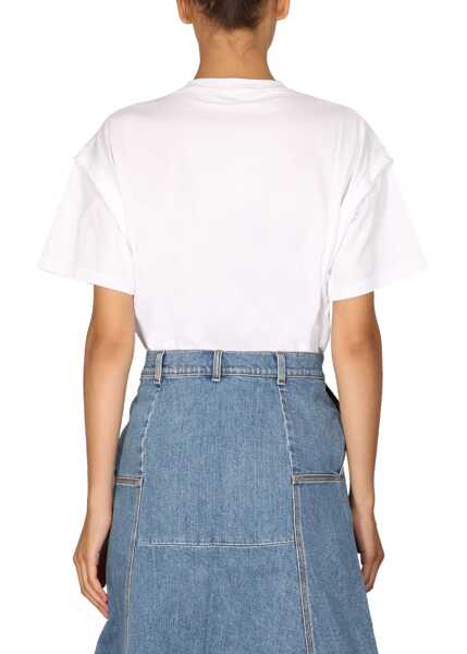 Tricouri Stella McCartney Crystal Logo T-Shirt WHITE Femei (BM 9102914) 3