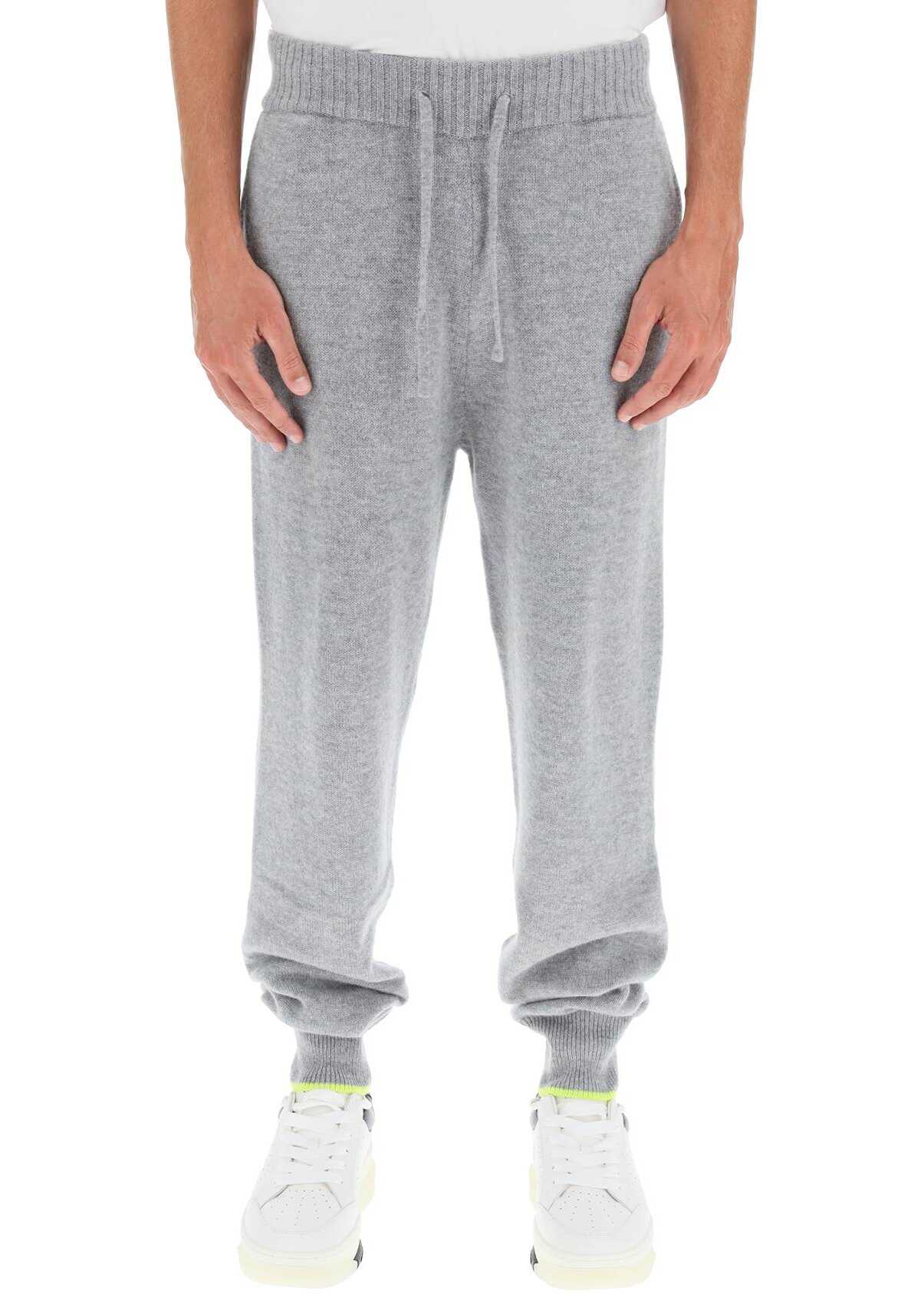 MSGM Wool And Cashmere Jogger Pants GRIGIO