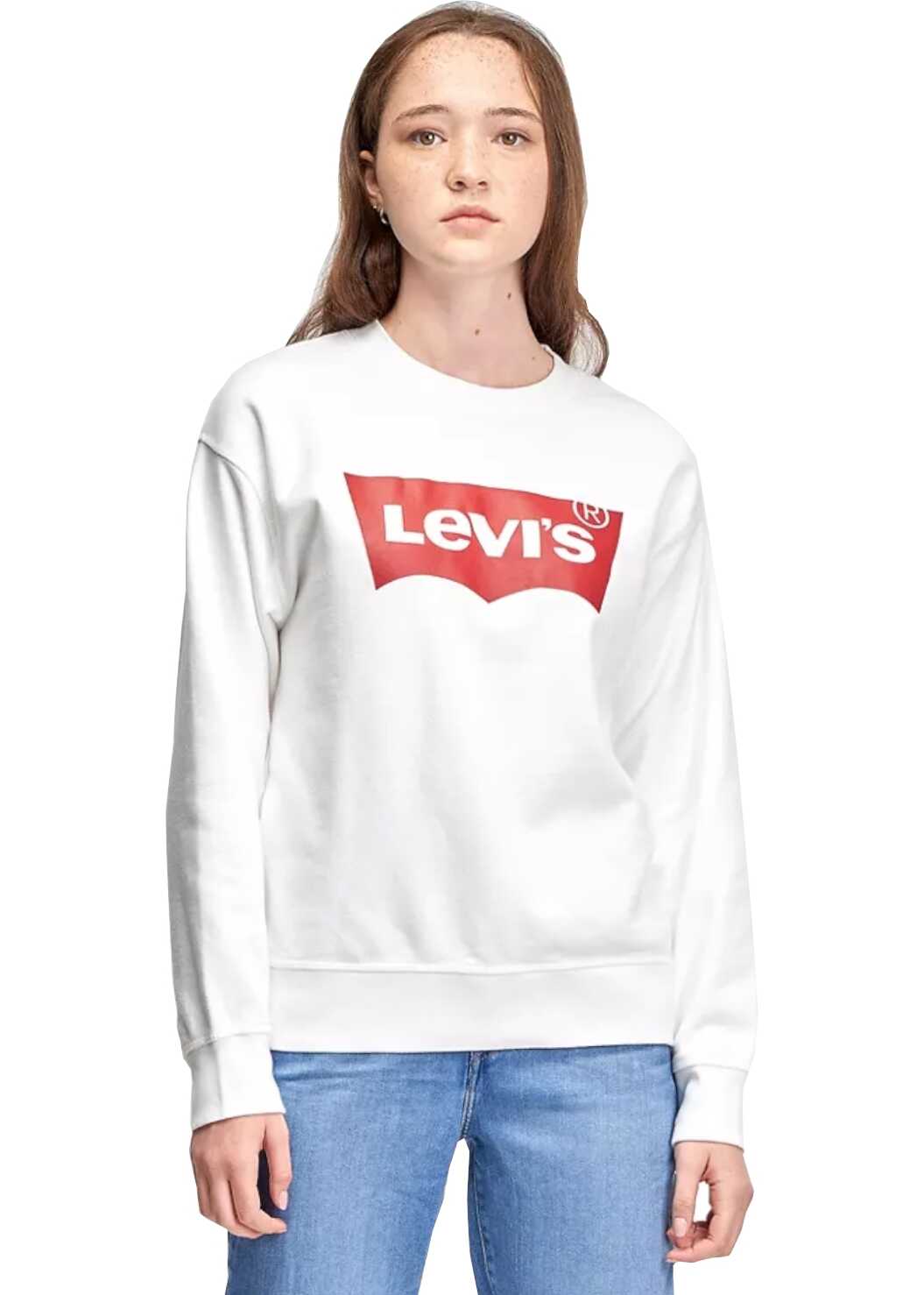 Levi's® Graphic Standard Crew Hoodie White