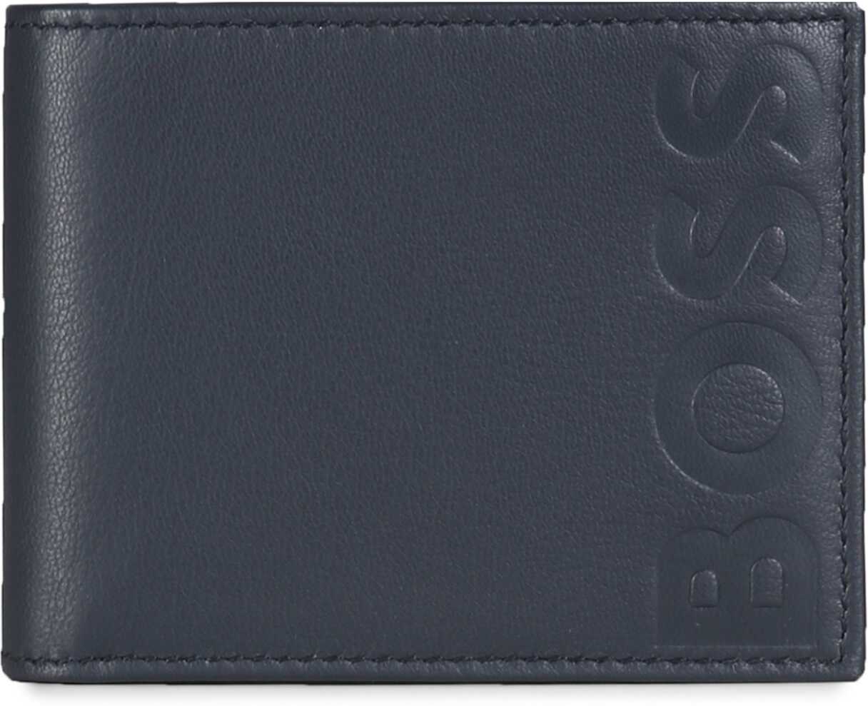 BOSS Leather Wallet BLUE