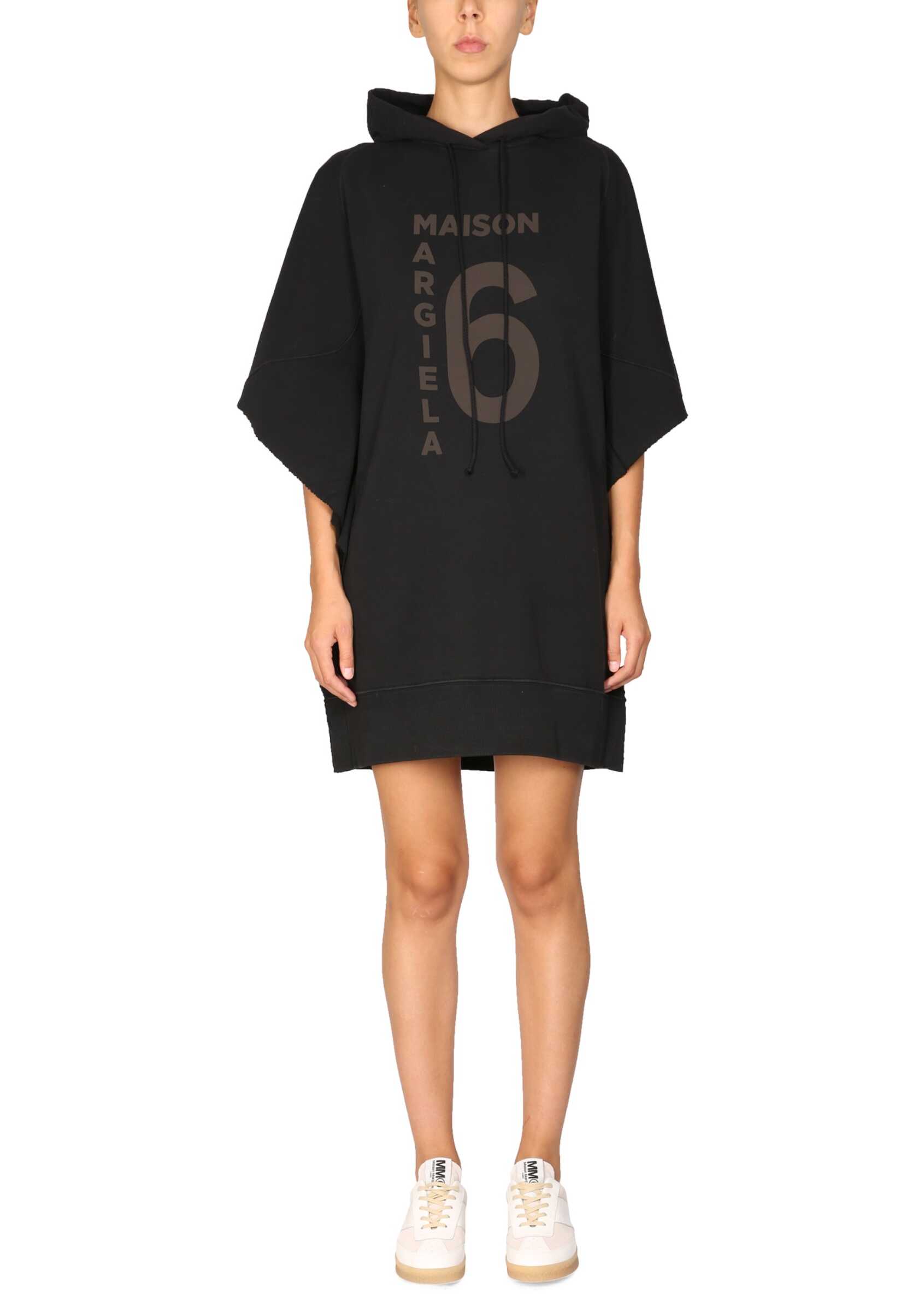 MM6 Maison Margiela Hooded Dress BLACK