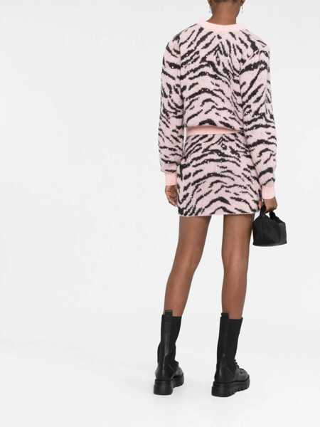 Cardigane Alessandra Rich Zebra Pattern Knitted Cardigan PINK Femei (BM 9105950) 4
