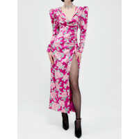 Rochii elegante Silk Draped Dress Femei