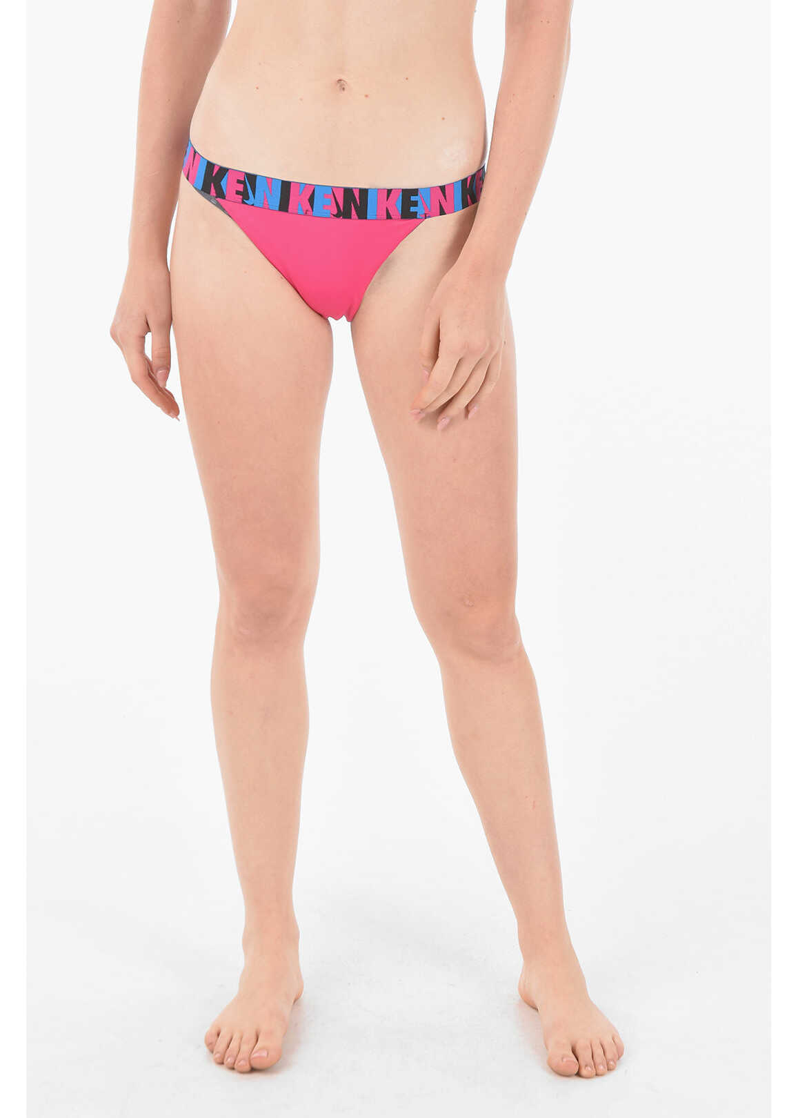 Nike Logoed Band Bikini Bottom Pink