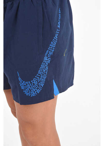 Bermude Nike 2 Pockets Boxer Swimsuit With Logo-Print Blue Barbati (BM 9107717) 4