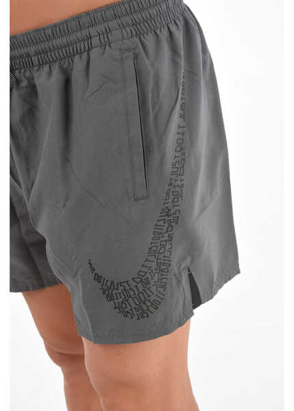 Bermude Nike 2 Pockets Short Swimsuit With Side Logo-Print Gray Barbati (BM 9107723) 4