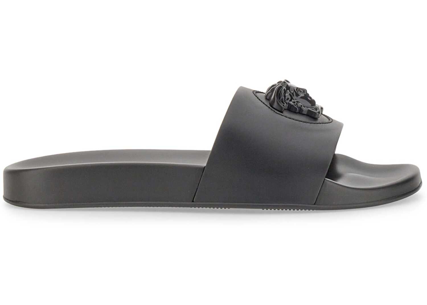 Versace Sandal Slide La Medusa BLACK