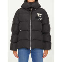 Bomber jacket Bicolor Nylon Down Jacket Femei
