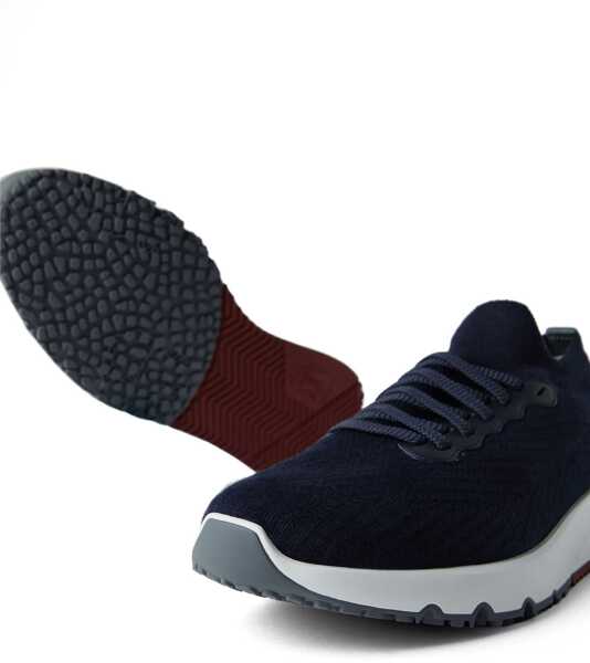 Sneakers Brunello Cucinelli Cotton Sneakers BLUERIVER Barbati (BM 9108827) 4