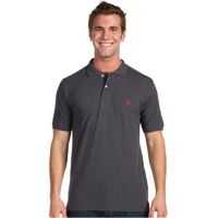 Tricouri Polo Solid Cotton Pique Polo with Small Pony Barbati