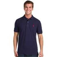 Tricouri Polo Solid Cotton Pique Polo with Small Pony Barbati