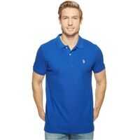 Tricouri Polo Solid Cotton Pique Polo with Small Pony Barbati