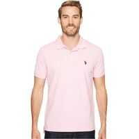 Tricouri Polo Solid Cotton Pique Polo with Small Pony Barbati