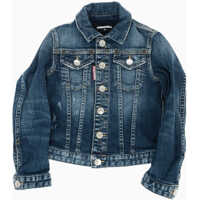 Geci de blugi Double Breast Pocket Stretch Denim Jacket Baieti