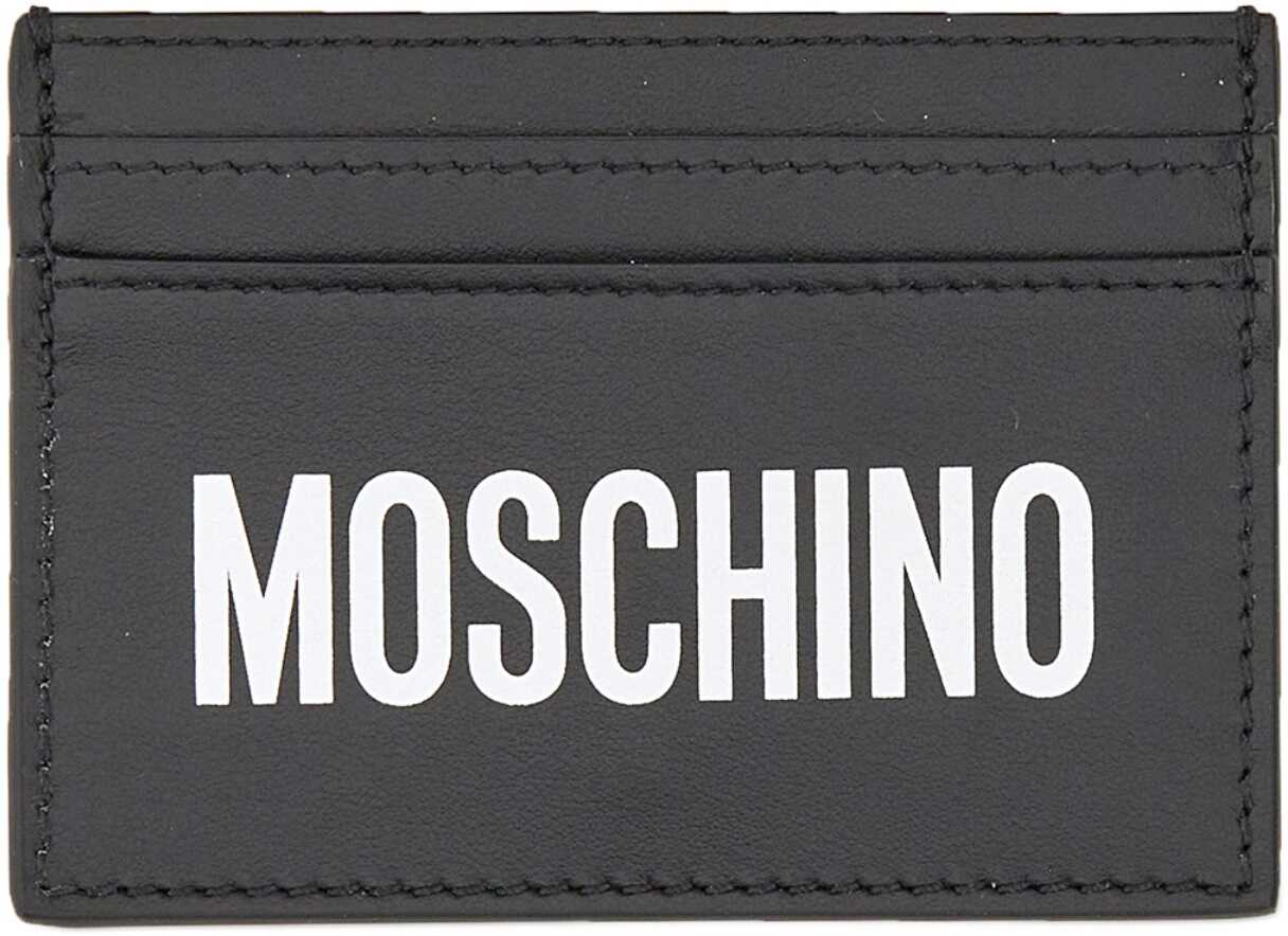 Moschino Card Holder With Logo BLACK image