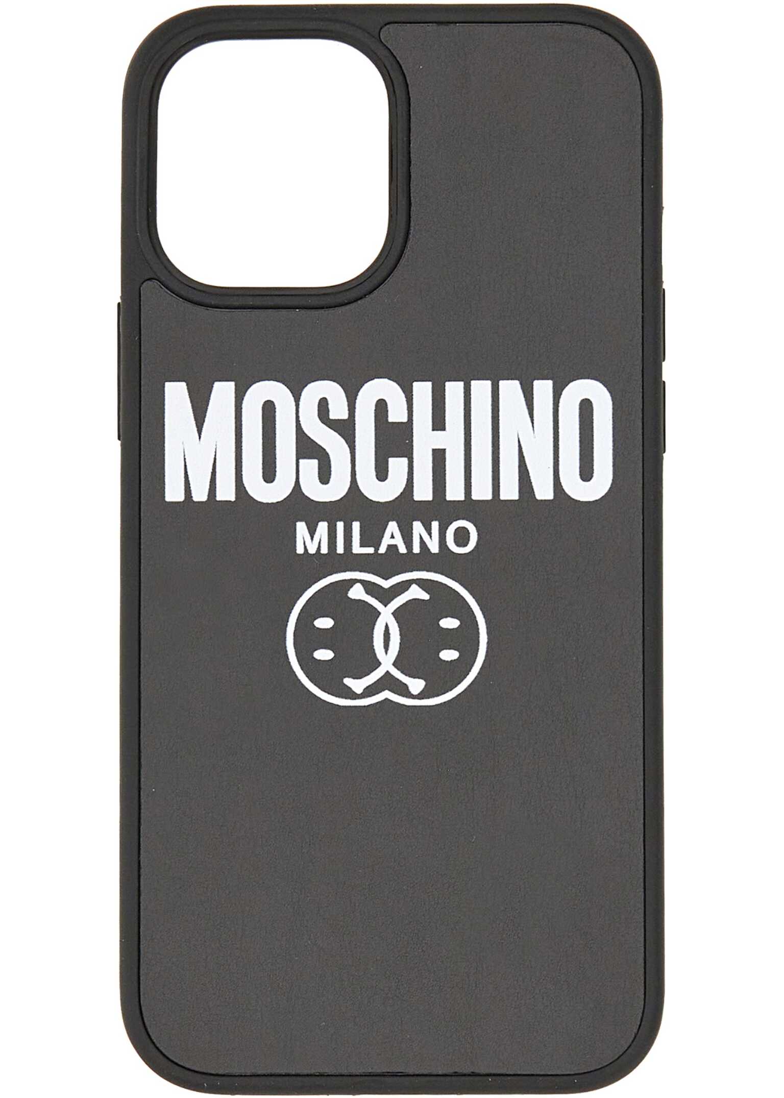 Moschino Cover Compatible With Iphone 12 Pro Max BLACK