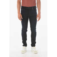 Blugi slim fit Dark-Wash Cigarette Skinny Jeans With Creasing Effect 16Cm Barbati