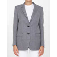 Sacouri Single-Breasted Wool Jacket Femei