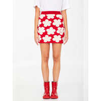Fuste Floral Jacquard Miniskirt Femei