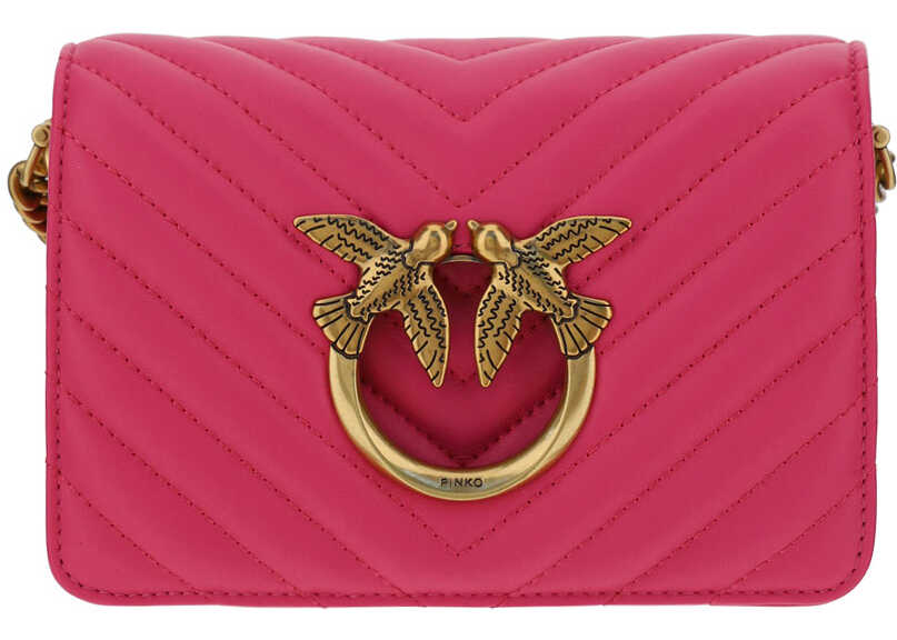 Pinko Love Click Shoulder Bag FUXIA-ANTIQUE image6