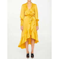 Rochii elegante Silk Wrap Dress Femei