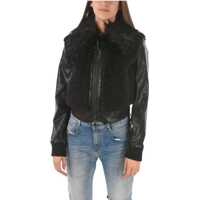 Geci de piele Shearling Insert L-Leda Eco-Leather Jacket Femei