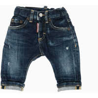 Blugi drepti Cuffed Hem Vintage Effect Jeans Baieti