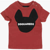 Tricouri Front Printed Crew-Neck T-Shirt Baieti