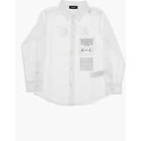 Camasi Classic Collar Popeline Csvenprint Shirt With Breast Pocket Baieti
