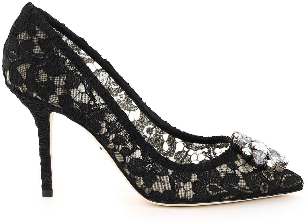 Dolce & Gabbana Charmant Lace Bellucci Pumps NERO