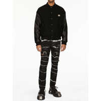 Bomber jacket Wool And Faux Leather Jacket Barbati