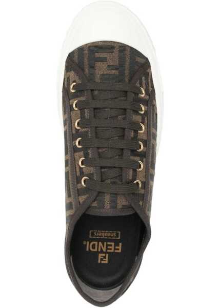 Sneakers Fendi Monochrome Sneakers TABACCO NERO Barbati (BM 9118391) 4