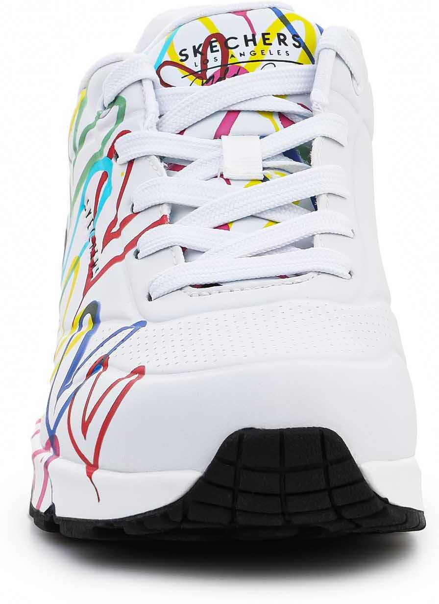 Sneakers SKECHERS UNO SPREAD THE LOVE 155507 - WMLT White/Multicolor Femei (BM 9119450) 2