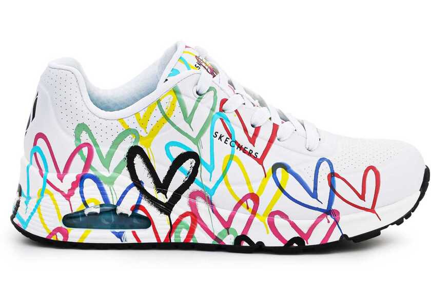 Sneakers SKECHERS UNO SPREAD THE LOVE 155507 - WMLT White/Multicolor Femei (BM 9119450) 6