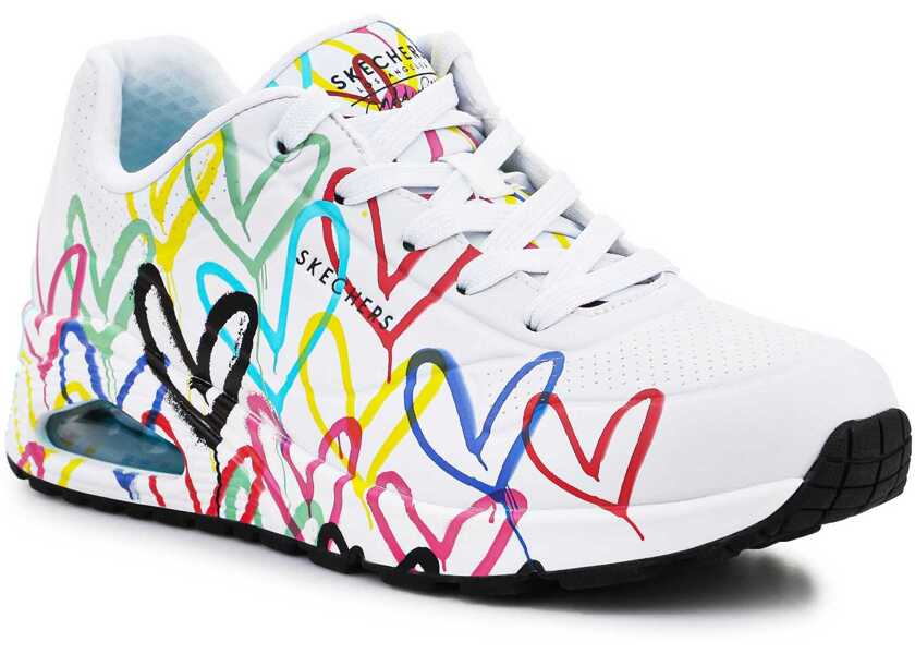 Sneakers SKECHERS UNO SPREAD THE LOVE 155507 - WMLT White/Multicolor Femei (BM 9119450) 1