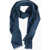 Ermenegildo Zegna Solid Color Scarf With Fringes Blue