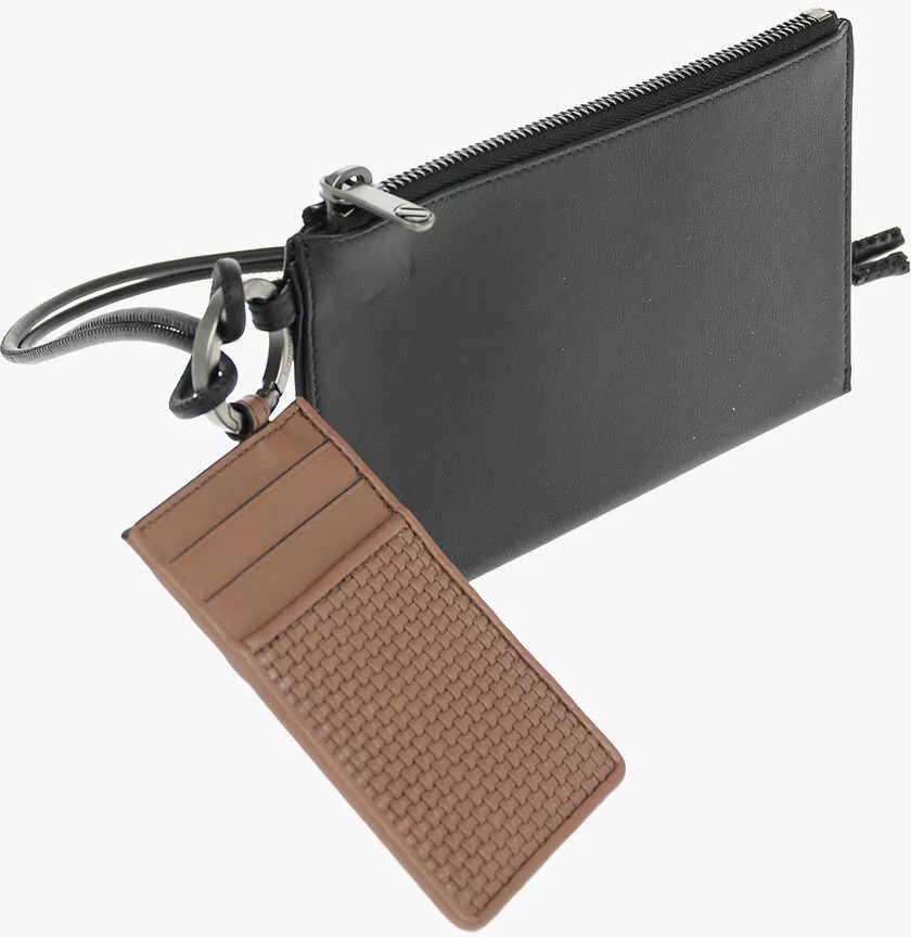 Portofele Ermenegildo Zegna Leather Pouch With Card Holder Brown Barbati (BM 9120938) 3