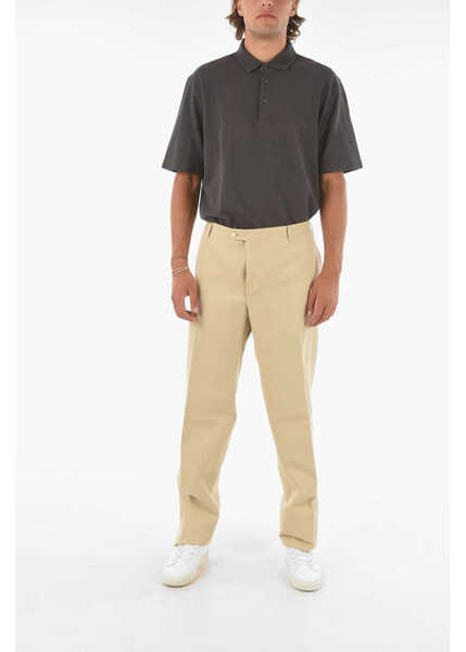 Pantaloni casual CORNELIANI Flax Cotton Academy Chino Pants Beige Barbati (BM 9121289) 3