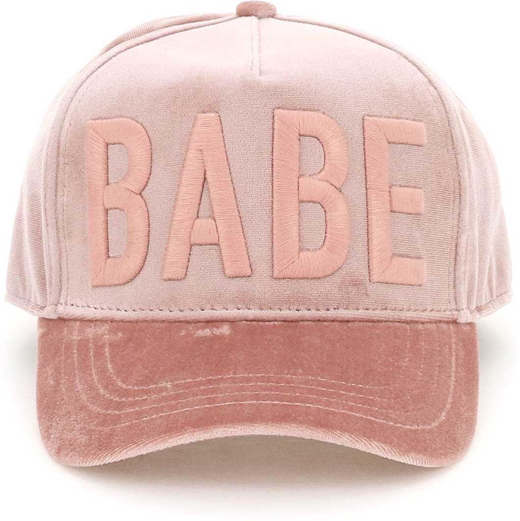 DSQUARED2 \'Babe\' Velvet Baseball Cap ROSA