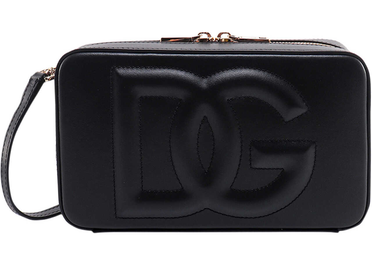 Dolce & Gabbana Camera Bag Logo Black b-mall.ro