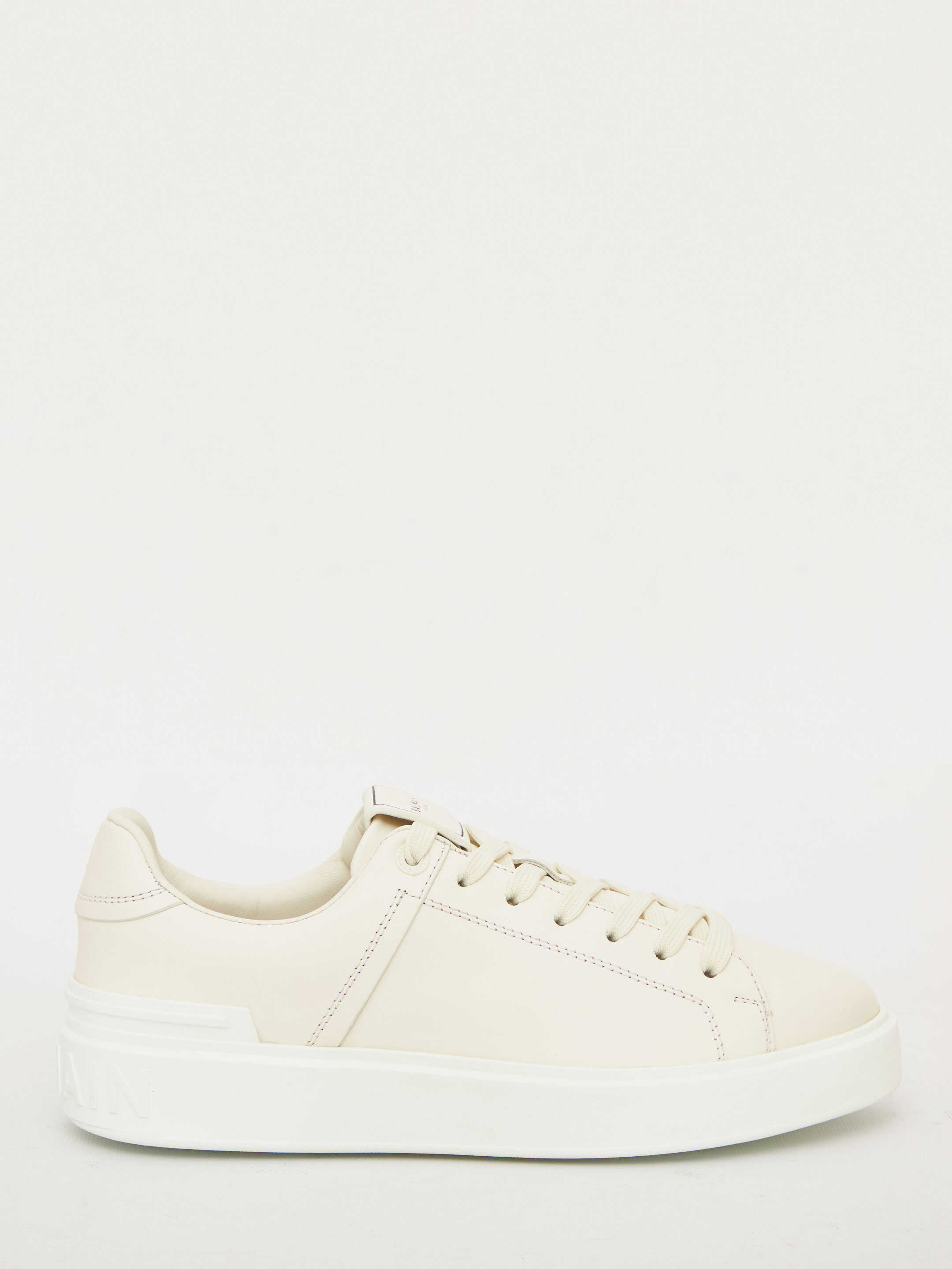 Balmain Leather Sneakers White