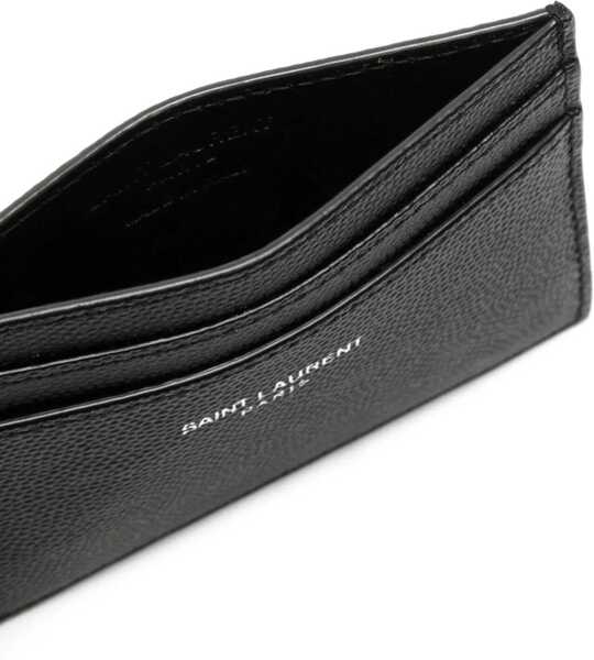 Portofele Saint Laurent Credit Card Holder BLACK Barbati (BM 9125774) 3