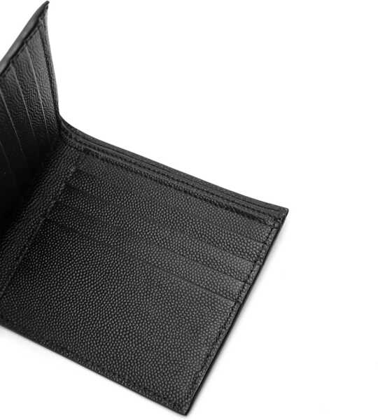 Portofele Saint Laurent Leather Wallet BLACK Barbati (BM 9125780) 3